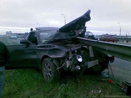 Невероятная автомобильная авария в Минске