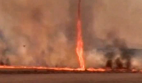 Уникальные кадры огненного торнадо (ВИДЕО)
