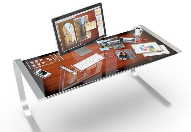 Концепт интерактивного стола iDesk: MS Surface «со вкусом» Apple