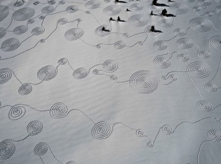 Рисунки на снегу