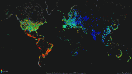 Хакерская сеть составила карту мирового Интернета